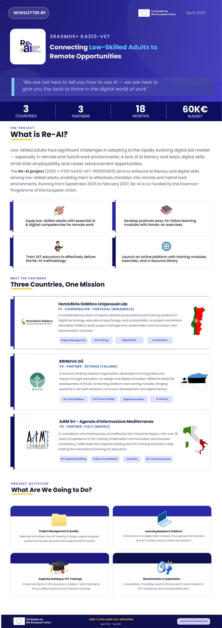 Newsletter #1 · April 2026 — full newsletter